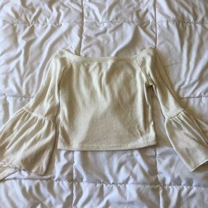 Off the shoulder crop top